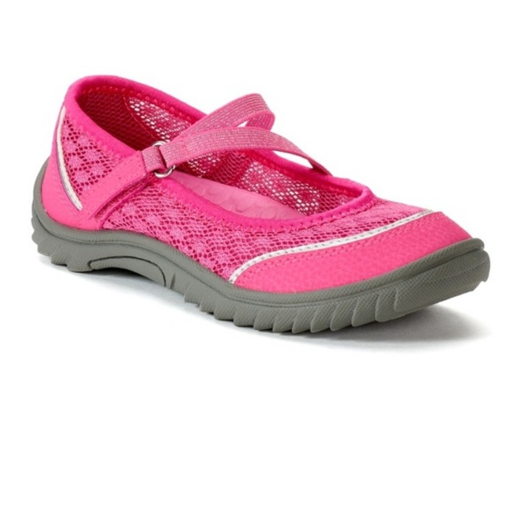 So Monkey youth girls bright pink Mary Jane Sz 3 4